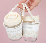 Coffee Mug With Cute Pearl Bracelet