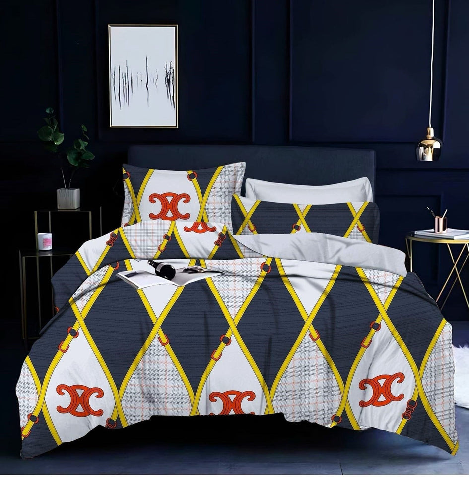 Premium Glace Cotton King Size Elastic Fitted Bedsheet