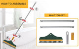 2 in 1 Bathroom Floor Cleaning Brush with Wiper