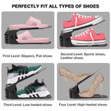 The Adjustable Shoe Rack Space Saver - Premium Quality (Multi Color)