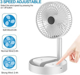 Rechargeable High Speed Folding Table Fan