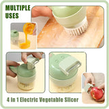 4 in 1 Portable Electric Vegetable Cutter Set