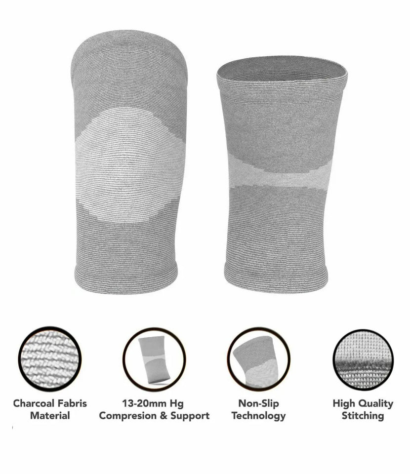 Bamboo Compression Knee Sleeves (Pack Of 2)