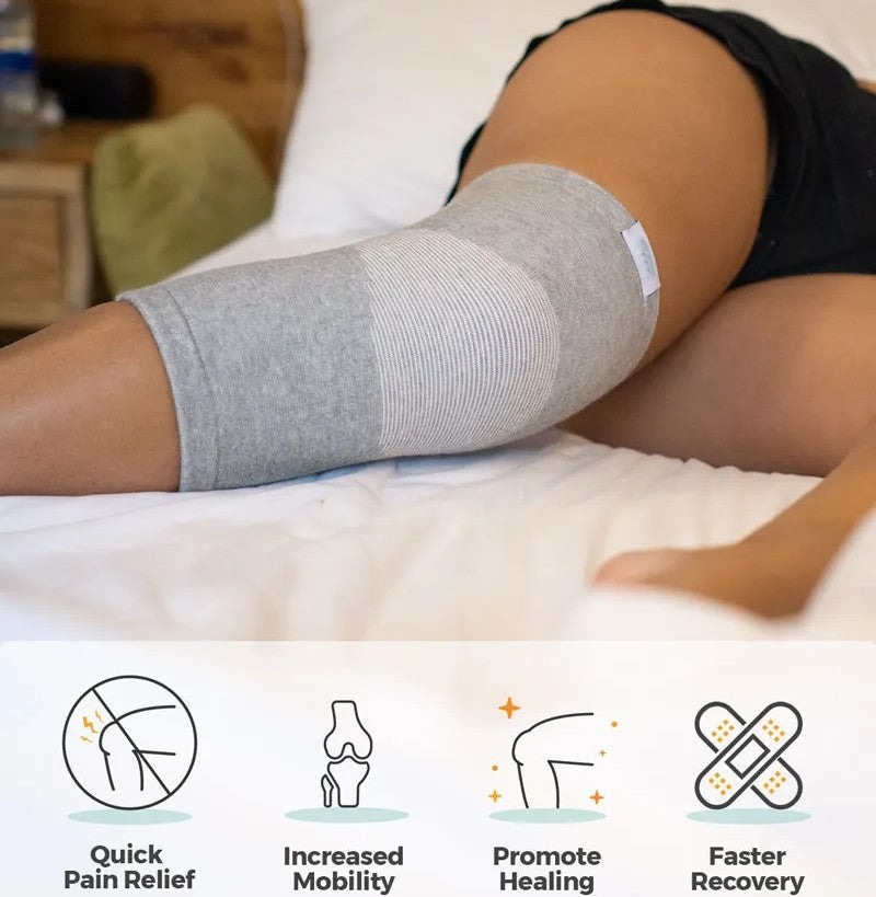 Bamboo Compression Knee Sleeves (Pack Of 2)