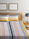 White Wave Dots King Size Double Bed Elastic Fitted Premium Bedsheet